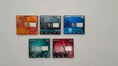 Kaufen 5 × Sony MD 80 COLOR   80 Min. Mini Disc - OVP NEU Minidisk • 44.90€
