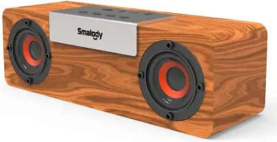 Kaufen Smalody Bluetooth Lautsprecher, Tragbarer Lautsprecher Aus Holz, Bluetooth 5.0 Kabellos Mit • 37.60€