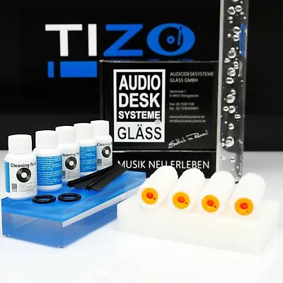 Kaufen AudioDeskSysteme Gläss Vinyl Cleaner Refresher Kit Set 500 / Optional Mit Hüllen • 151.50€