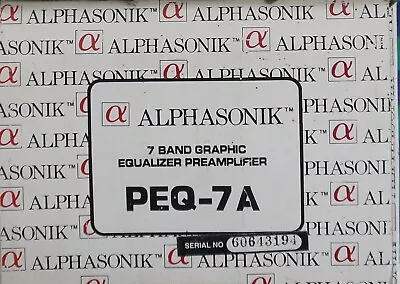 Kaufen ALPHASONIK 7 Band Graphic Equalizer Preamplifier • 34.10€