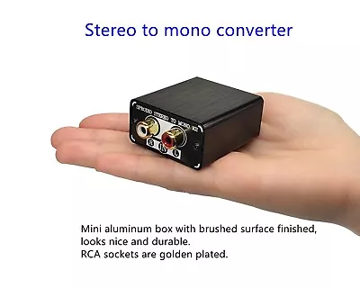 Kaufen Single Stereo To Dual Mono Audio Converter Mono Out RCA L/R Audio Adapter  K2 • 20.11€