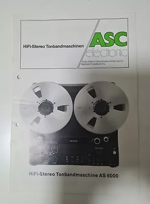 Kaufen ASC Electronic HiFi-Stereo Tonbandmaschine AS 6000, AS 5000 - Prospekt • 10€