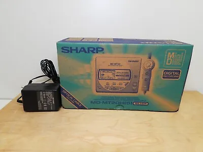 Kaufen SHARP MD-MT20H Mini Disc Recorder Tragbar MD Player Spieler Silber Mit Zubehör • 199€