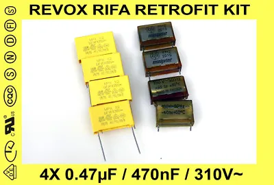 Kaufen Kit RÉtrofit Revox A77 / B77 / Pr99 - Remplacement Condensateurs Rifa • 16€