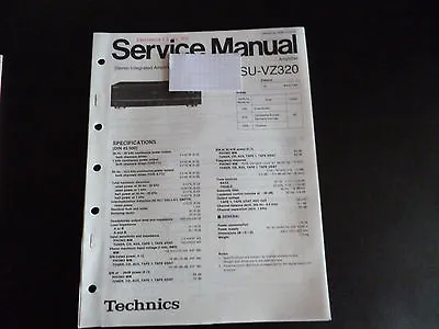 Kaufen Original Service Manual  Technics Amplifier SU-VZ320 • 12.50€