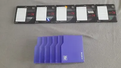 Kaufen Sony Minidisc MD 5er Box Schuber Rack Mit 5 Leeren 74er Sony MDs • 30€