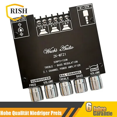 Kaufen Bluetooth Verstärker Modul Hifi Stereo 2.1 Audio Amplifier Digital Endstufe Bass • 24.91€
