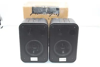 Kaufen HiFi Lautsprecher Audibax Soundboxen Paar Wandmontage 75W 70Hz - 20 KHz Schwarz • 39€
