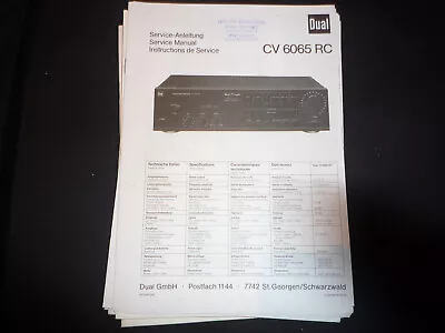 Kaufen Original Service Manual Schaltplan Dual CV 6065 RC • 12.50€