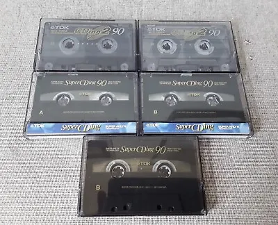Kaufen 5 Stück Musik Tape Audiokassetten - TDK Super CDing 90 & CDing2 - Super Zustand  • 6€