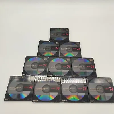 Kaufen 10 Stück SONY MDW-74 MiniDisc MD Mini Disc Mini Disk - 74 Min TOP GETESTET BLANK • 41.99€