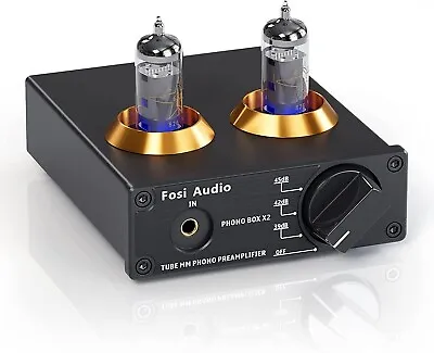 Kaufen Fosi Audio BOX X2 Röhren-Phono-Vorverstärker Für Plattenspieler MM Phonograph-Vorverstärker (69) • 63.06€