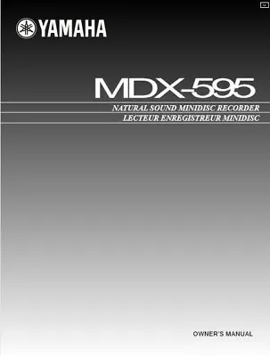 Kaufen Yamaha MDX-595 Minidisc Player Recorder Bedienungsanleitung - BENUTZERHANDBUCH  • 8.34€