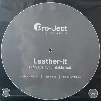 Kaufen Pro-Ject Leather It Plattentellerauflage Ledermatte Grau 295 Mm • 49€
