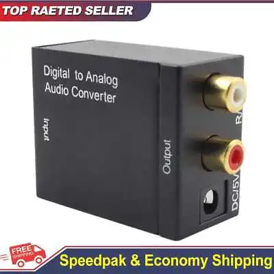 Kaufen Analog To Digital Signal Audio Sound Adapter Optical Coax Toslink SPDIF Adapter • 7.25€
