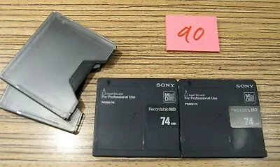 Kaufen 2 Sony PRMD   74 Minidisc  MD   + Hüllen  (90 )    Sehr Selten • 39.99€