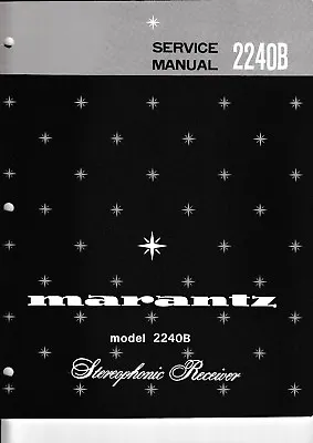 Kaufen Service Manual-Anleitung Für Marantz Model 2240 B  • 15€