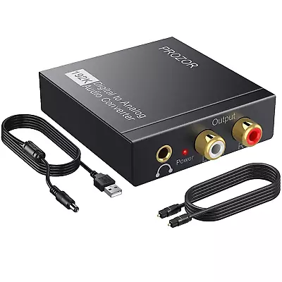 Kaufen PROZOR Da Wandler Optisch Auf Cinch Audio Adapter Toslink Auf Klinke Aux Digital • 17.98€