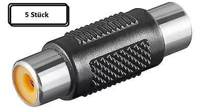 Kaufen 5x Cinch Adapter Audio Stereo Verbinder RCA 2x Buchse Kupplung Chinch 11608 • 3.85€