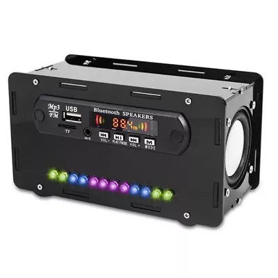 Kaufen 6X(DIY-Bluetooth-Lautsprecher-Kit, LED-FM-Radio, USB--Heim-Sound-VerstäRker6182 • 111.85€