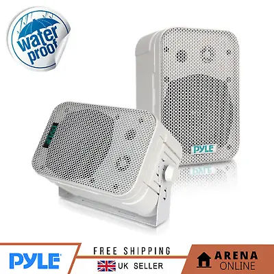 Kaufen Pyle Innen Außen Wasserdichte Wandhalterung 400 W Lautsprechersystem 5,25' Paar PDWR40W • 58.28€
