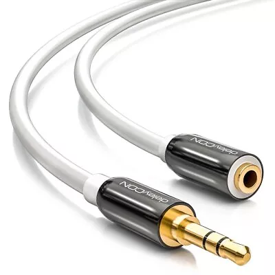 Kaufen DeleyCON PREMIUM HQ Stereo Audio Klinken Kabel / 3,5mm Stecker Zu Buchse [1,5m] • 6.29€
