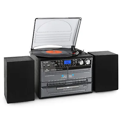Kaufen Stereoanlage HiFi CD Player UKW Radio Plattenspieler Kassette USB MP3 Recorder • 134.99€