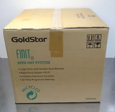 Kaufen Goldstar Finit 99 Radio Cassette CD Micro System ORIGINAL VERPACKT NOS 1980er • 500€