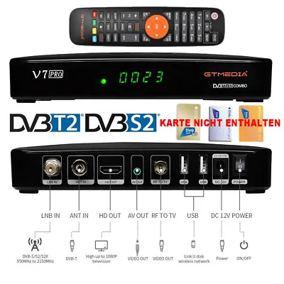 Kaufen HD Digital Sat Receiver DVB S2/T2 Twin Tuner PVR Ready Mit Aufnahmefunktion USB • 35.42€
