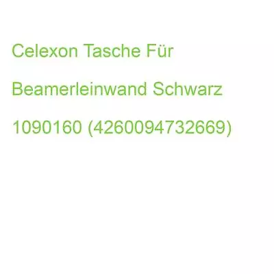 Kaufen Celexon Tasche Für Beamerleinwand Schwarz 1090160 (4260094732669) • 88.14€