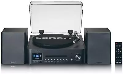 Kaufen LENCO MC-460 Stereoanlage (mit Plattenspieler), Internet, DAB+ Und FM Radio, CD • 219.95€