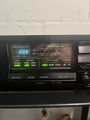 Kaufen ONKYO Stereo CASSETTE Tape Deck TA-2440 / Schwarz / Vintage / Kassetendeck • 39€