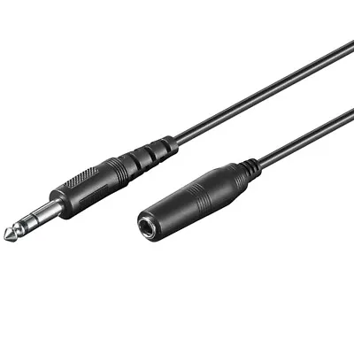 Kaufen 5 Meter Audio Stereo 6,3mm Klinke Verlängerungskabel Aux Kabel Buchse Stecker • 6.99€