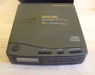 Kaufen CROWN CD-E200  Discman  Tragbarer CD Spieler Mobile Disc Player Rare VTG Japan • 84.50€