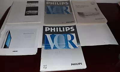 Kaufen Bedienungsanleitung Konvolut Lot Philips,VCR,Loewe,TV,Technics,RS-M,280 Gut • 14€