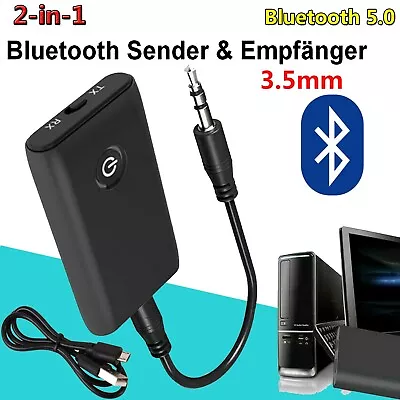 Kaufen Bluetooth 5 Musik Stereo Sender Receiver Audio Transmitter Adapter Empfänger DHL • 11.99€