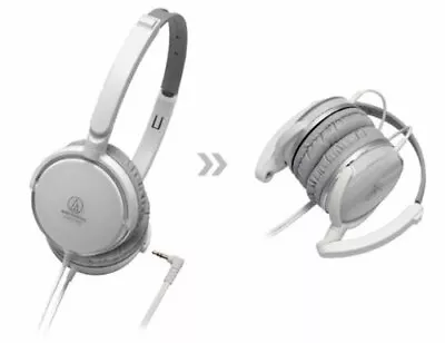 Kaufen Audio Technica ATH-FC707 Faltbarer Kopfhörer Weiß • 33€