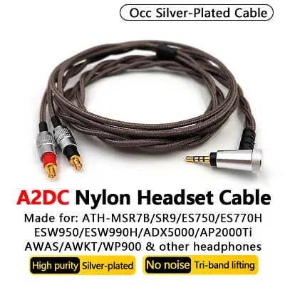 Kaufen A2DC Hifi Occ Balanced Headphone Cable For ATH ADX5000 AP2000Ti AWAS AWKT WP900 • 41.19€