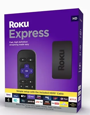 Kaufen TV Smart Stick, ROKU Express HD Streaming Media Player, Versiegelt  • 29.59€