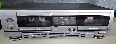 Kaufen Fisher Cr-w9025 Doppelkassettendeck Reference Tape Dolby B, Volle Funktion • 49€