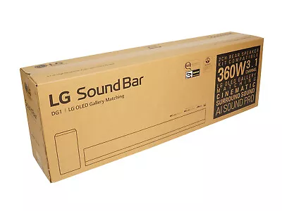 Kaufen LG DG1 3.1 Surround Soundbar Mit Wireless Aktiv Subwoofer Lautsprecher 4K HDMI • 329€