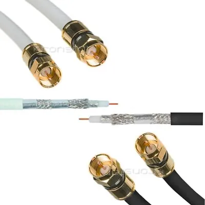 Kaufen Koaxialkabel 135dB GOLD SAT Antennenkabel HIGH-TECH  Fritz!Box Kabel 8K UHD SKY+ • 13.56€