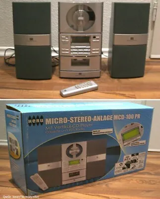 Kaufen MICRO STEREO ANLAGE BOXEN RADIO FERNBEDIENUNG + Gratis REKORDER MUSIK MP3 PLAYER • 149€