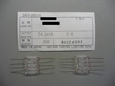 Kaufen TECHNICS 10 VU-Lampen SE-A 900, 909, 1000, 1010 SA-TX30 TX50 Lamps TOSHIBA JAPAN • 27.99€