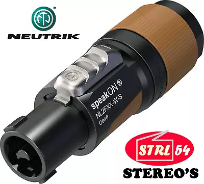 Kaufen Neu Neutrik Speakon 2 Polig NL2FXX-W-S Stecker Steckverbinder Sprecher IEC 61984 • 4.56€