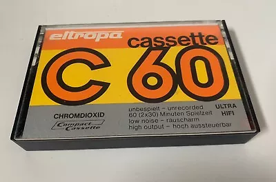 Kaufen Vintage Eltropa Cassette C60 2 X 30 Minuten Bespielbar Audio Musik Sammler • 19.90€