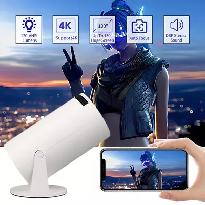 Kaufen 5G 4K Projektor Smart HD LED WiFi Bluetooth HDMI USB Android Büro Heimkino • 65.19€
