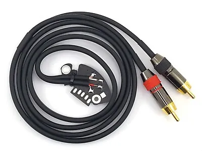 Kaufen Rca Phono Kabel Technics Sl 1200 MK2 MK3 MK5 Geschweißt PCB Schwarz 125 CM 7N • 20.03€
