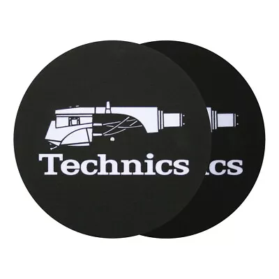 Kaufen Technics - Headshell 1 Logo Slipmats Black / White • 14.90€