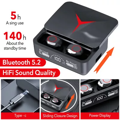 Kaufen Gaming Bluetooth Kopfhörer - BASS Audio - Wireless Mit Ladebox - Touch Control • 15.99€